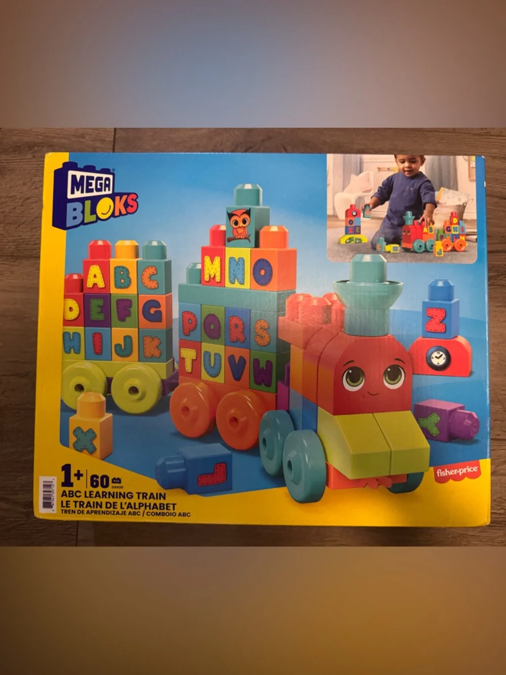 Mega Bloks Alphabet Learning Train Fisher-Price Multicolor NEW SEALED BOX